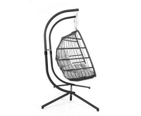 2-Person Wicker Hanging Swing Egg  Chair