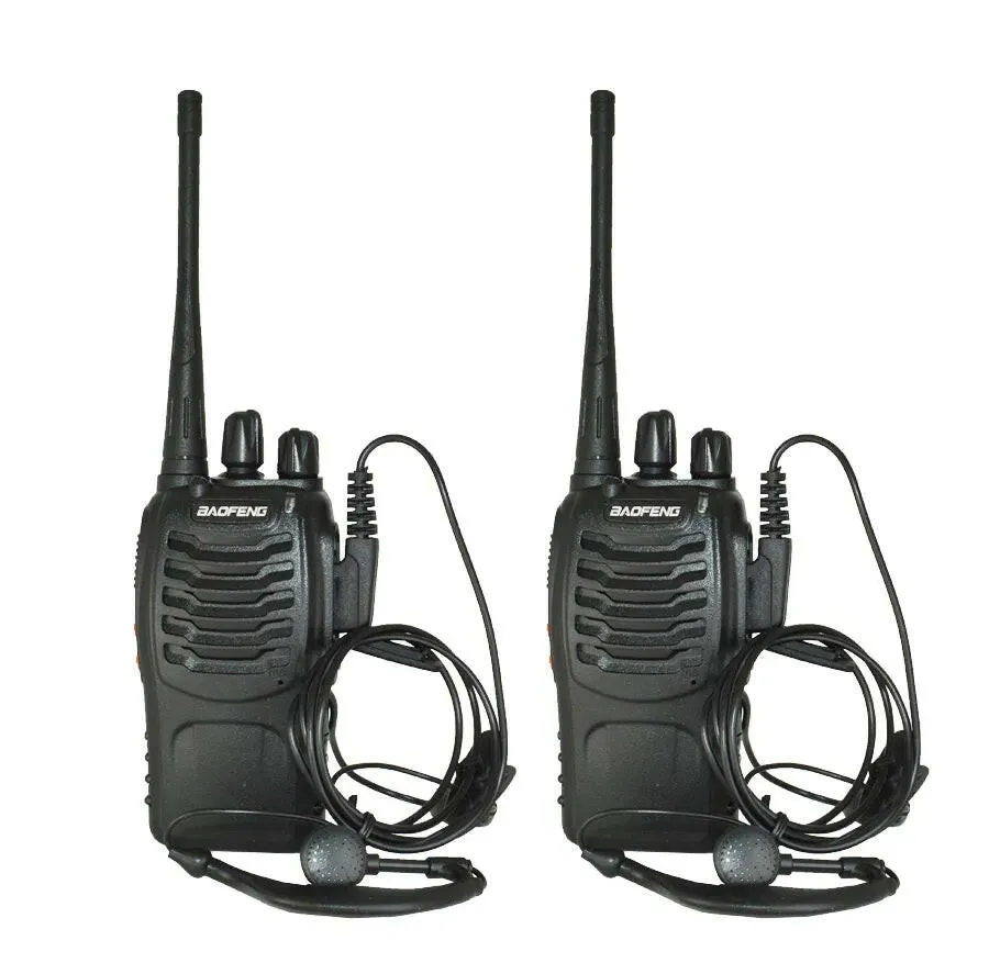 2023 Original 5/12W 2/4PCS Baofeng BF-888S Walkie Talkie UHF 400-470MHz BF 888S Cheap Two Way ham Radios Transceiver USB Plug