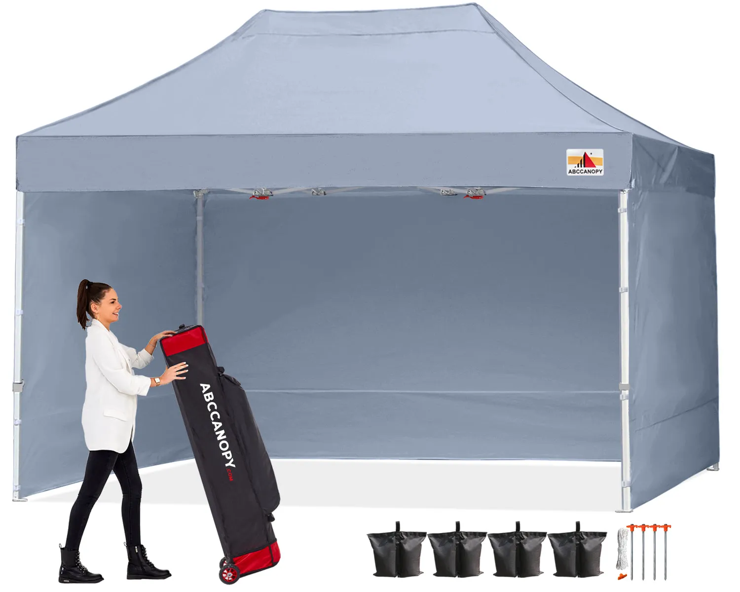 ABCCANOPY S1 Commercial Pop Up 10x10/10x15/10x20 Canopy Tent with Sidewalls