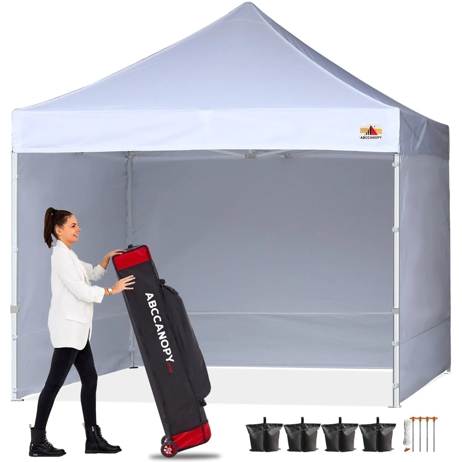 ABCCANOPY S1 Commercial Pop Up 10x10/10x15/10x20 Canopy Tent with Sidewalls