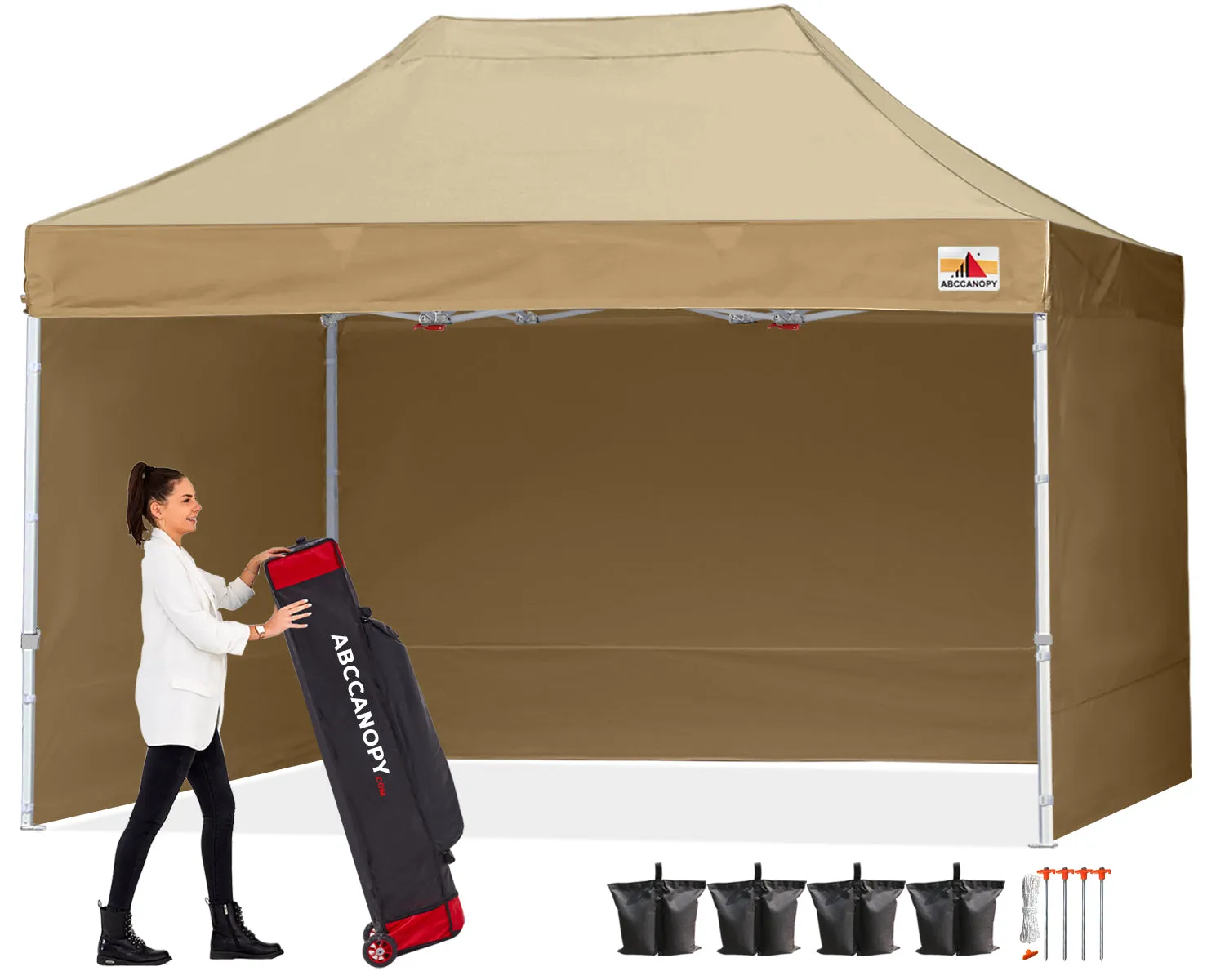 ABCCANOPY S1 Commercial Pop Up 10x10/10x15/10x20 Canopy Tent with Sidewalls