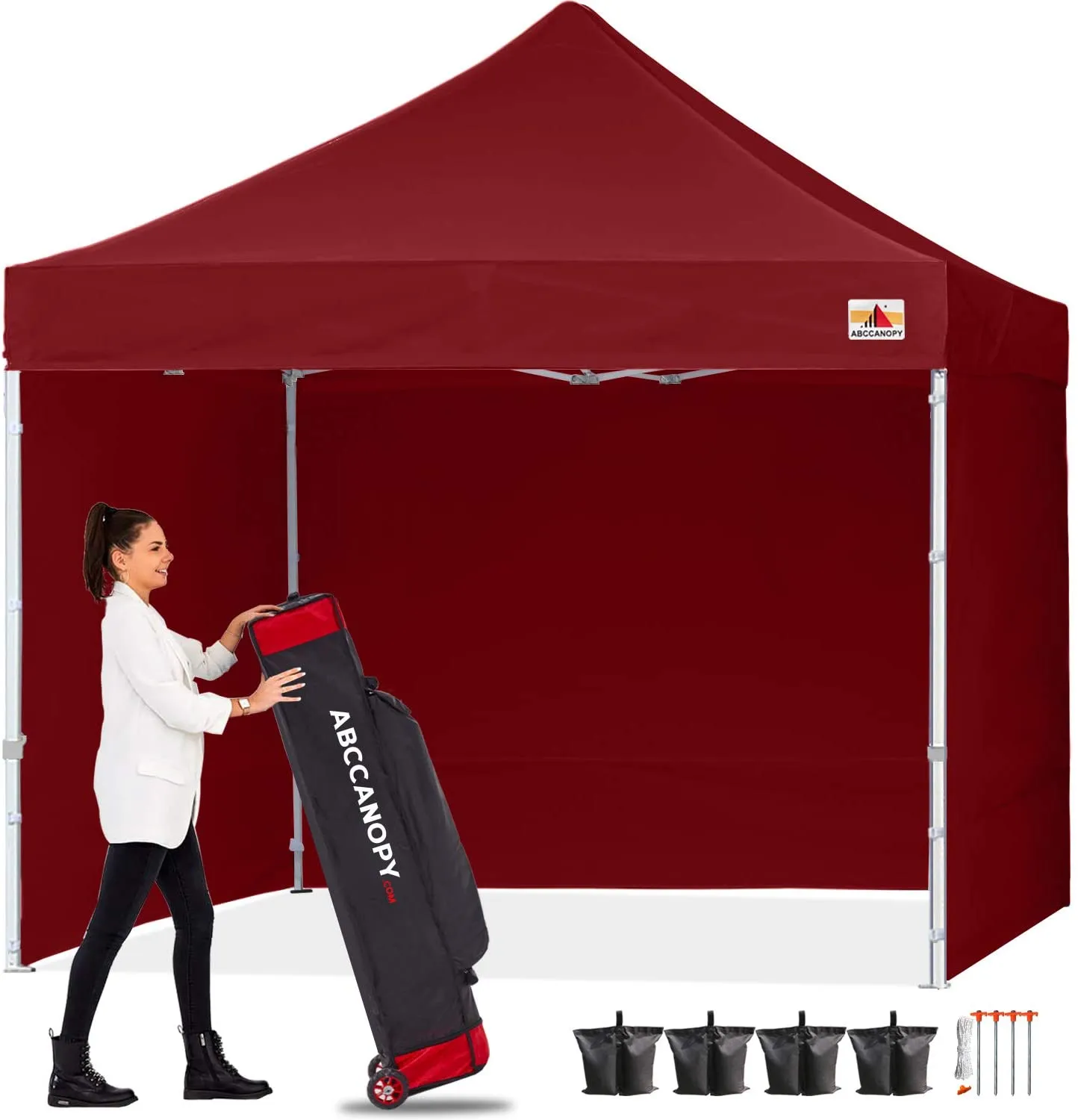 ABCCANOPY S1 Commercial Pop Up 10x10/10x15/10x20 Canopy Tent with Sidewalls