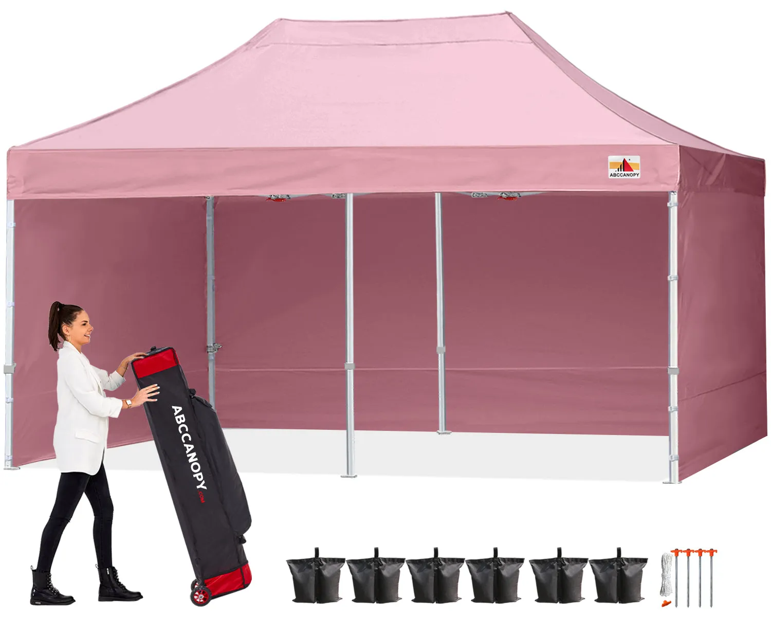 ABCCANOPY S1 Commercial Pop Up 10x10/10x15/10x20 Canopy Tent with Sidewalls