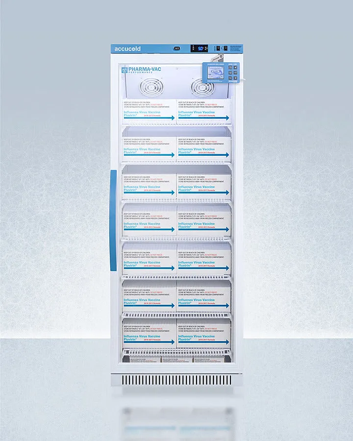 Accucold 23" Wide Upright Vaccine Refrigerator RH Door Swing Glass Door