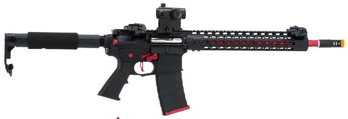 APS ASR115X Three Gun Custom 2.0 eSilverEdge AEG Rifle (Color: Red & Black)