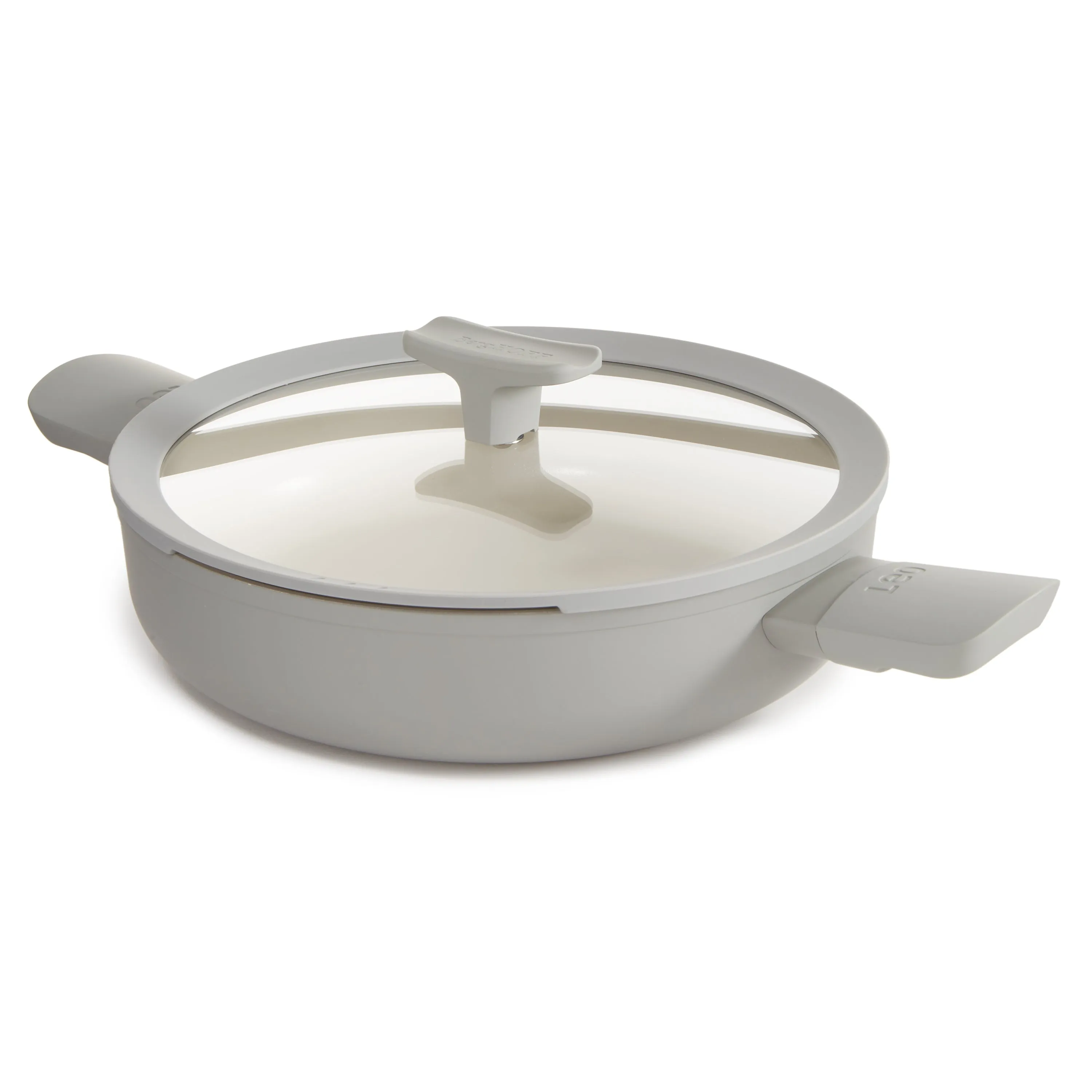 BergHOFF Balance Nonstick Ceramic Sauté Pan 10.25", 3.1qt. With Glass Lid, Recycled Aluminum, Moonmist