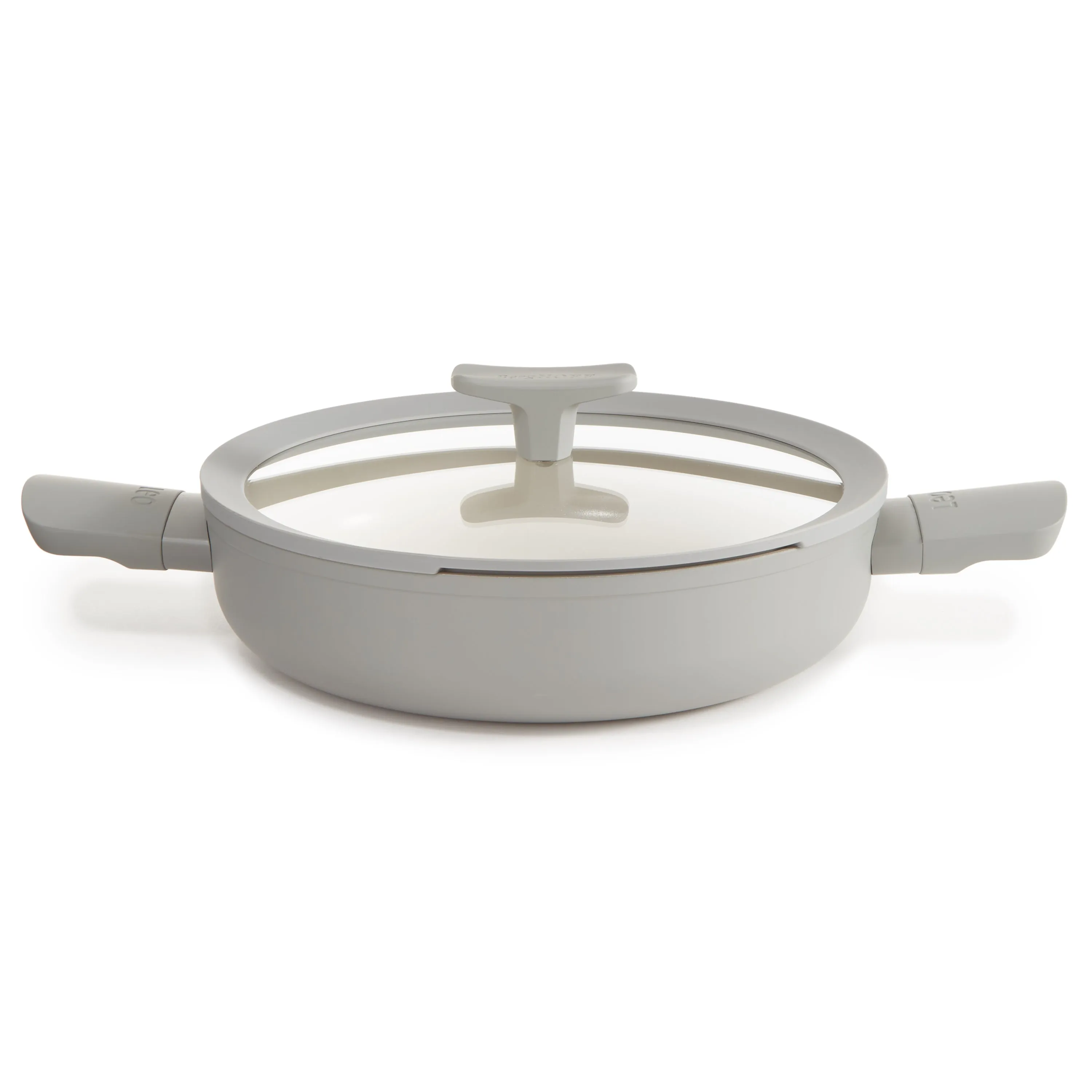 BergHOFF Balance Nonstick Ceramic Sauté Pan 10.25", 3.1qt. With Glass Lid, Recycled Aluminum, Moonmist