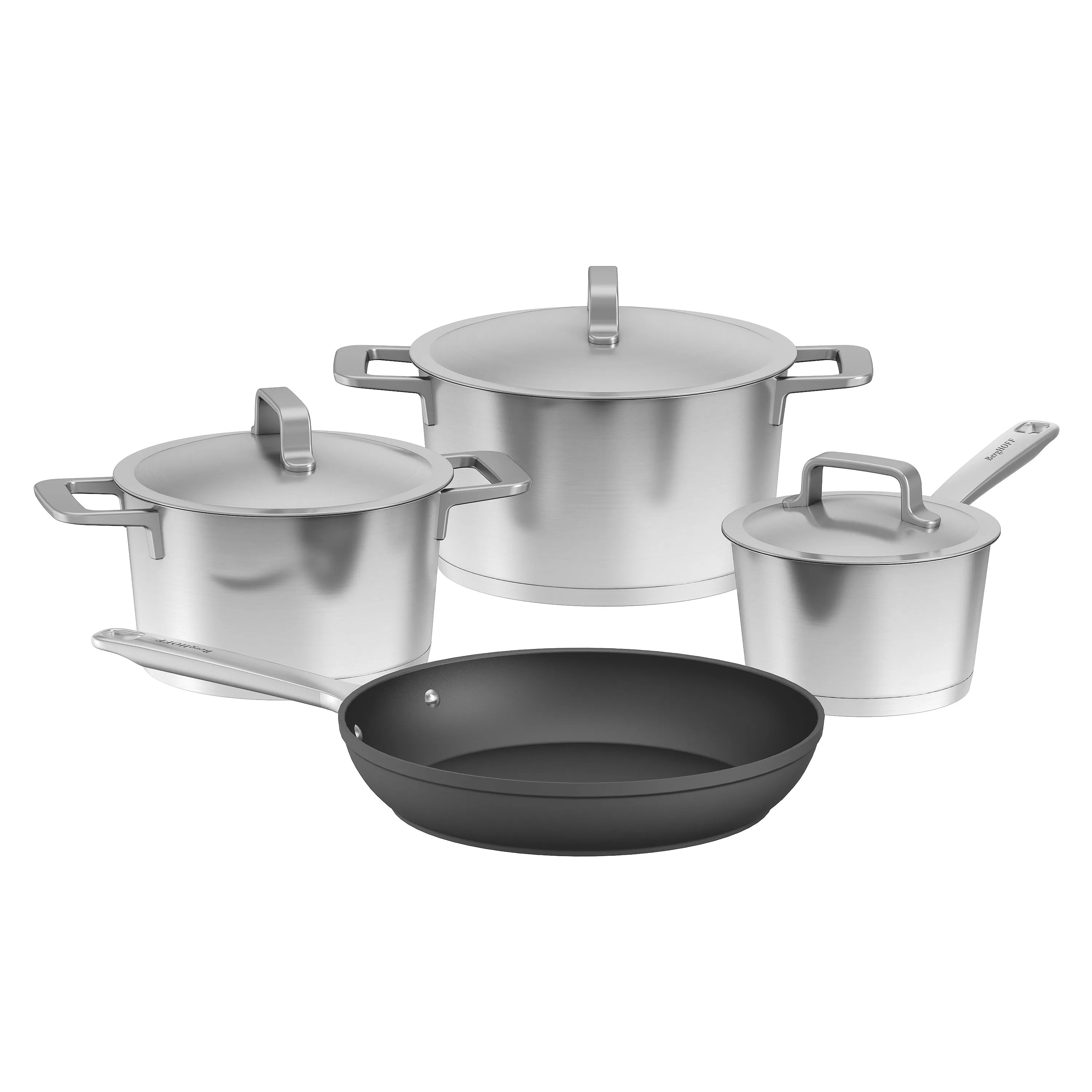 BergHOFF DiNA Meta 7pc Recycled Cookware Set with Nonstick Fry Pan