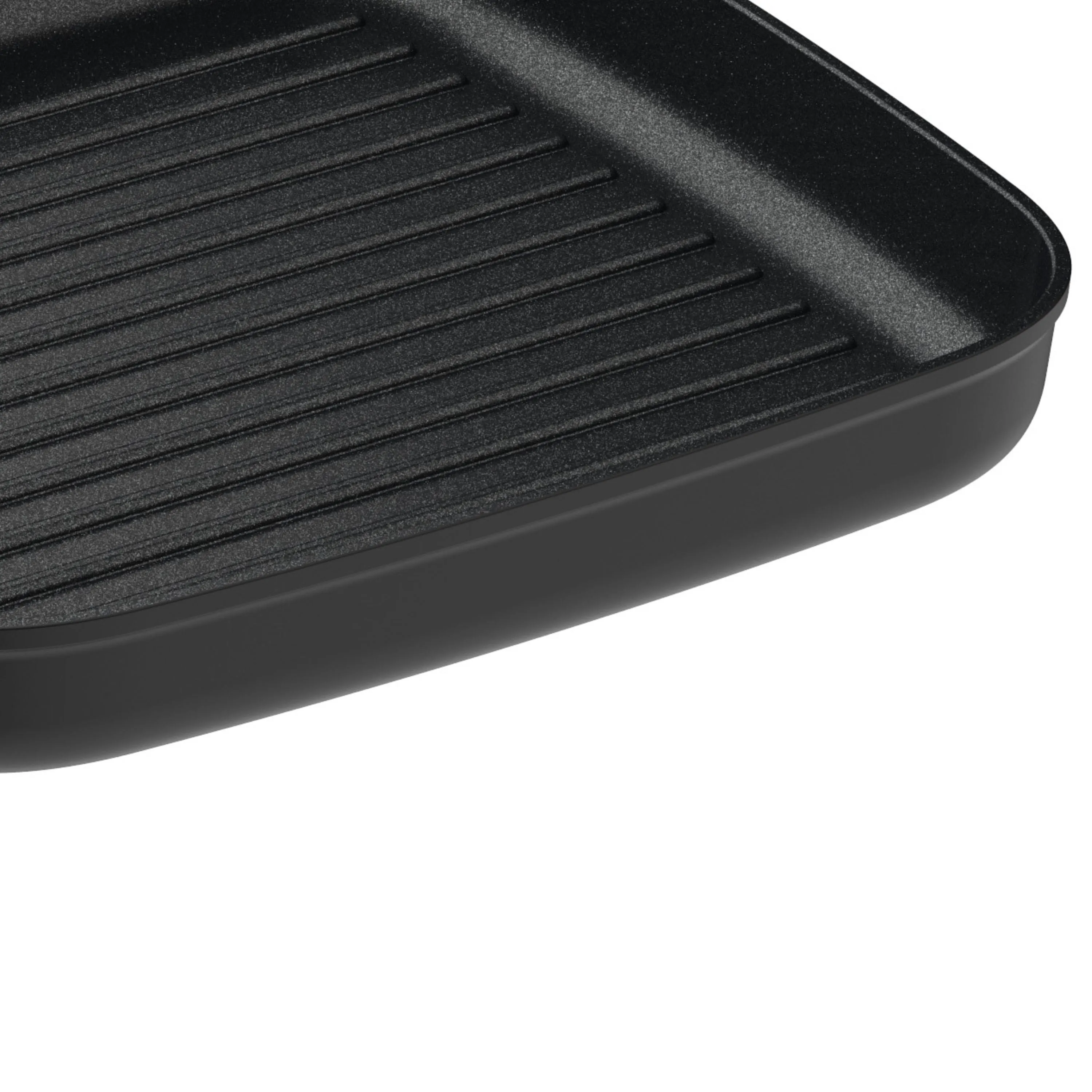 BergHOFF Leo Graphite Nonstick Ceramic Grill Pan 11", Sustainable Recycled Material