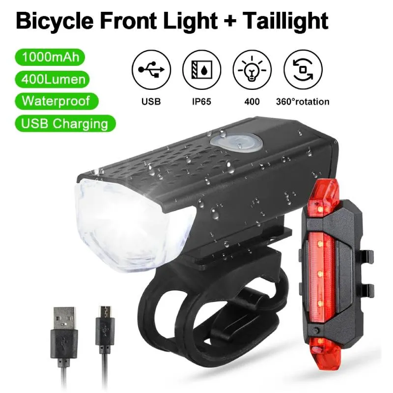 Bicycle Light Front Rechargeable Lantern Lamp