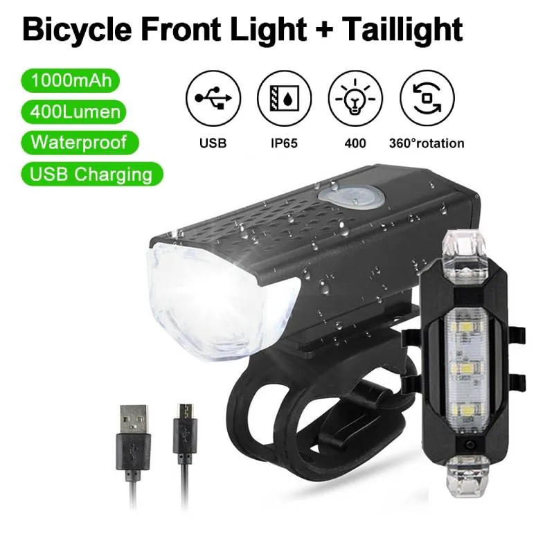 Bicycle Light Front Rechargeable Lantern Lamp