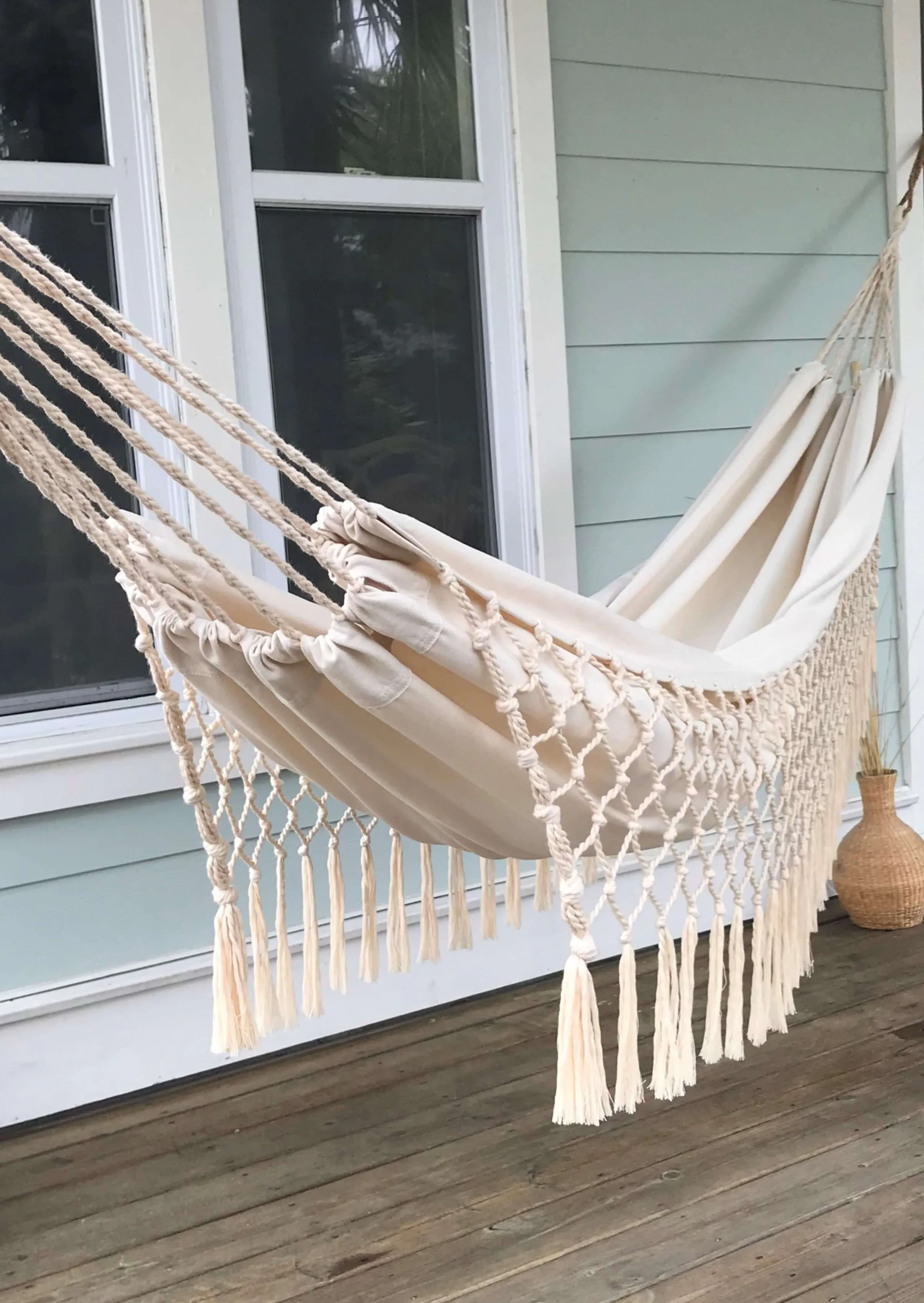 Boho Fringed Macrame Hammock  | ISABELLA