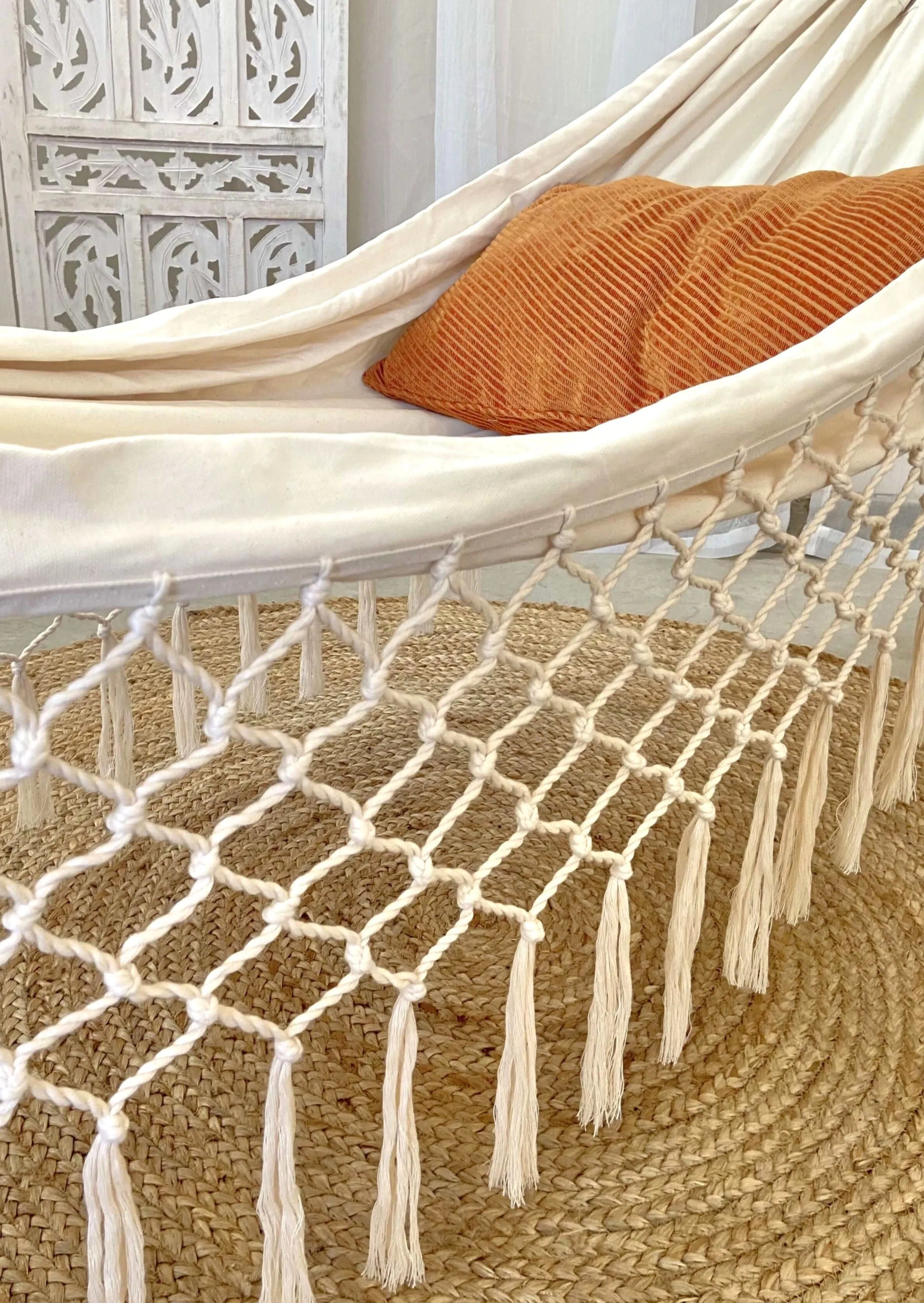 Boho Fringed Macrame Hammock  | ISABELLA