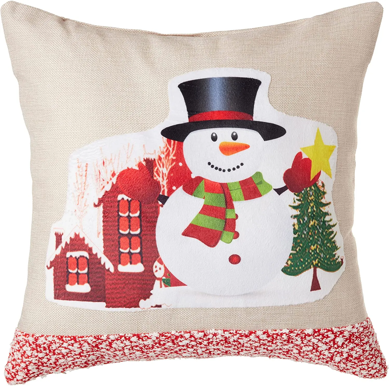 Christmas Ornaments Modern Pattern Decorative Accent Throw Pillow