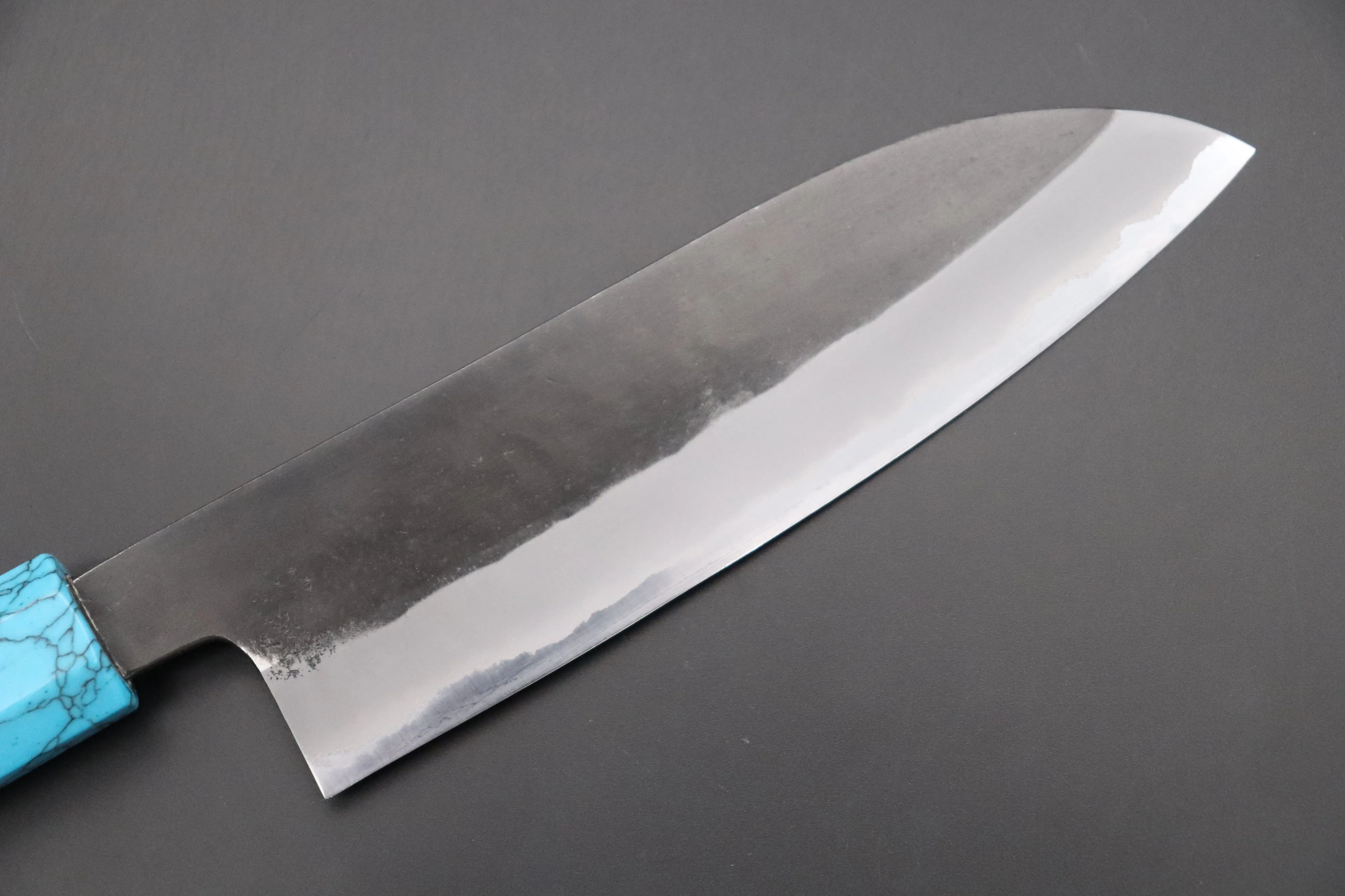 Custom Limited Edition, Hinoura White Steel No.1 Kurouchi Series HS1-4SP1 Wa Santoku 165mm (6.4 Inch)