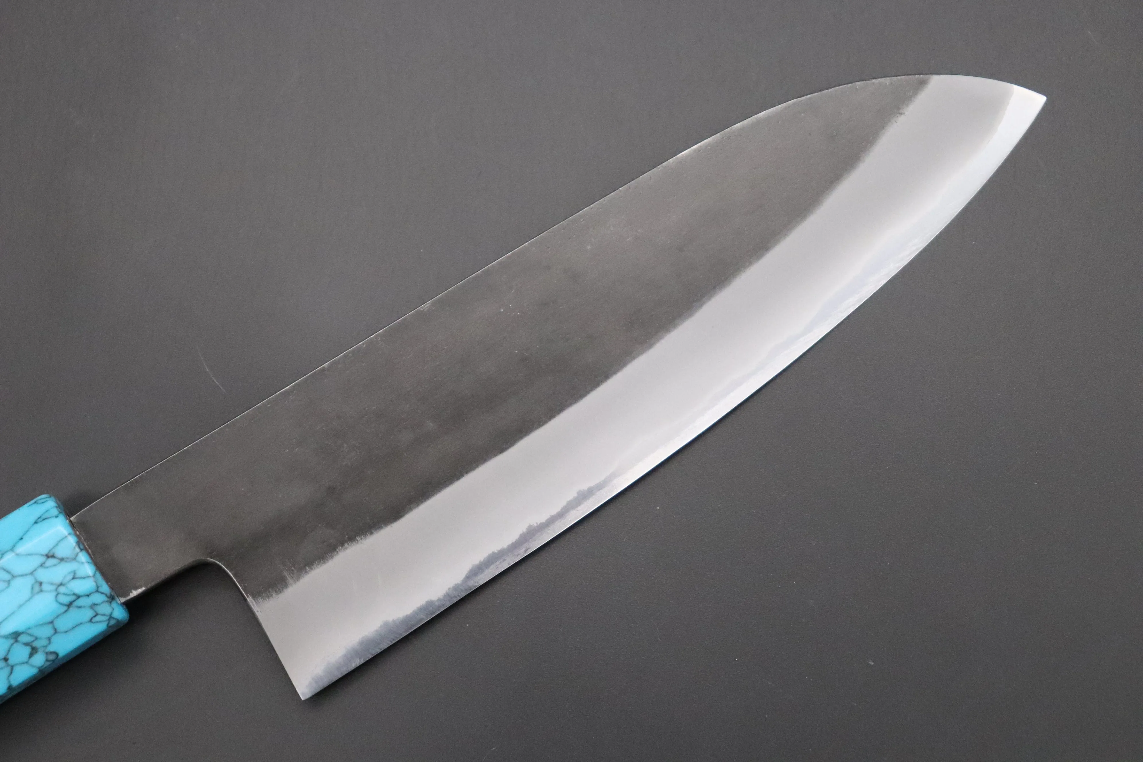 Custom Limited Edition, Hinoura White Steel No.1 Kurouchi Series HS1-4SP12 Wa Santoku 165mm (6.4 Inch)