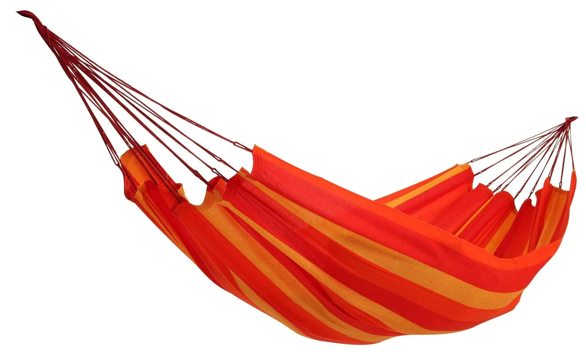 Deluxe Brazilian Style Double Hammock with Bamboo Stand