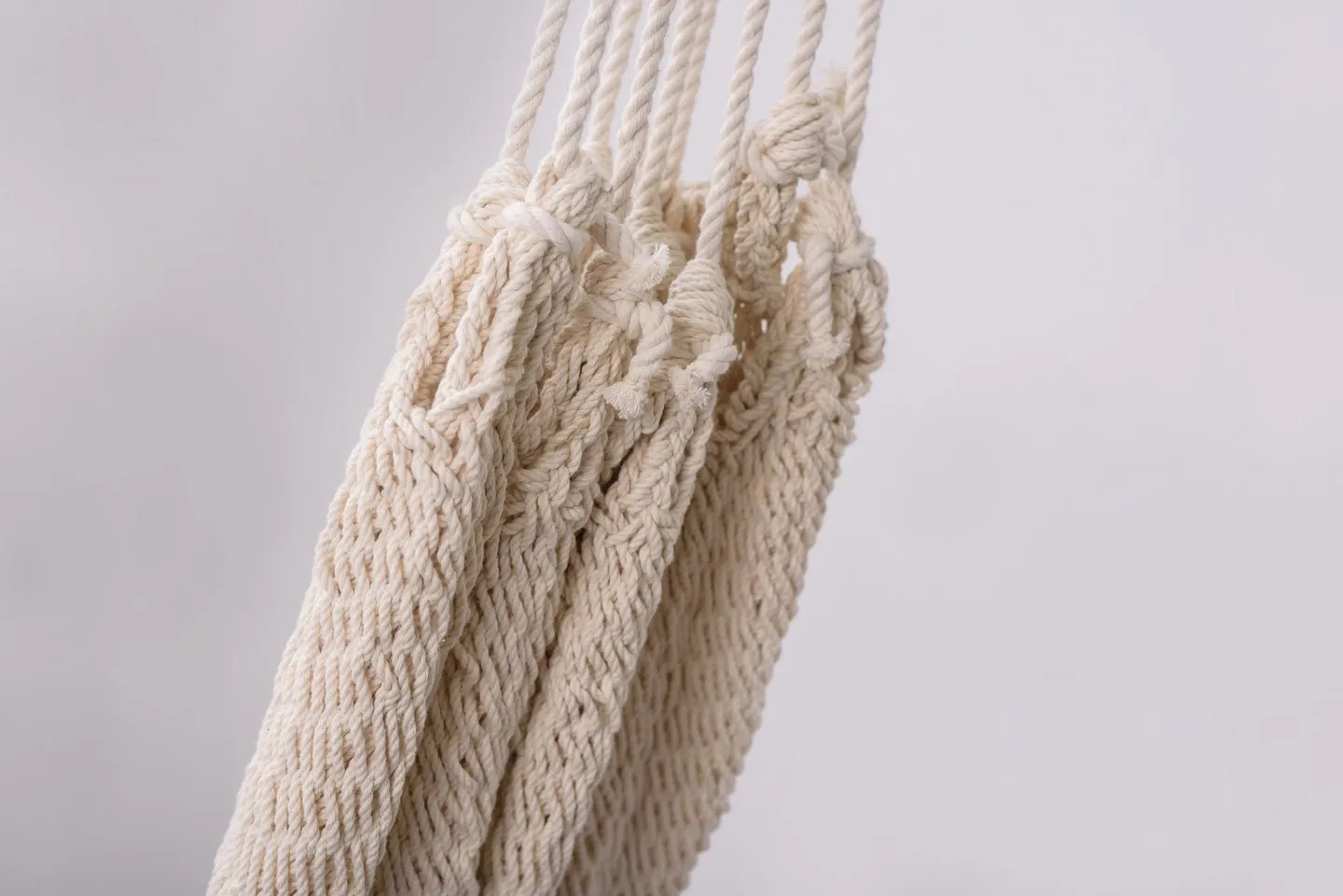 Deluxe Natural Cotton Hammock with Rainforest Inspired Tassels