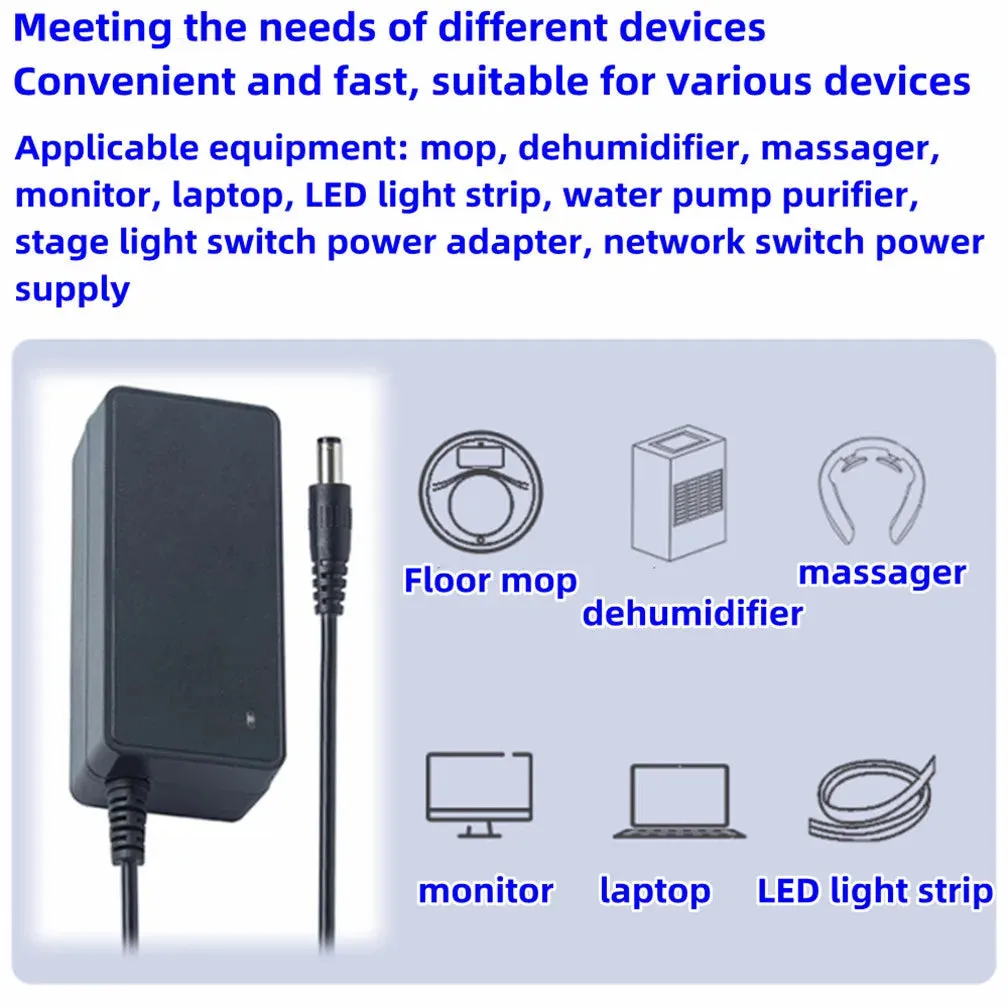 EU Plug 30V 5A 2a 3A Power Supply Adapter 31v 2A 32V 1A 4A 5A 36V 24V 25V 28V 18V 15V 48V 2A 12V 3.5a 6A 7A 10A 12.5A Power Adaptor ACDC