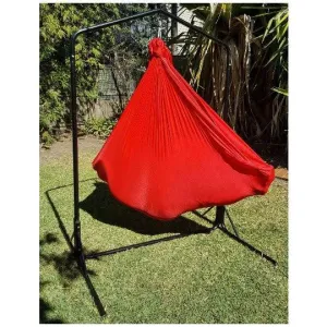 Hanging Sensory Nylon Swing With Stand