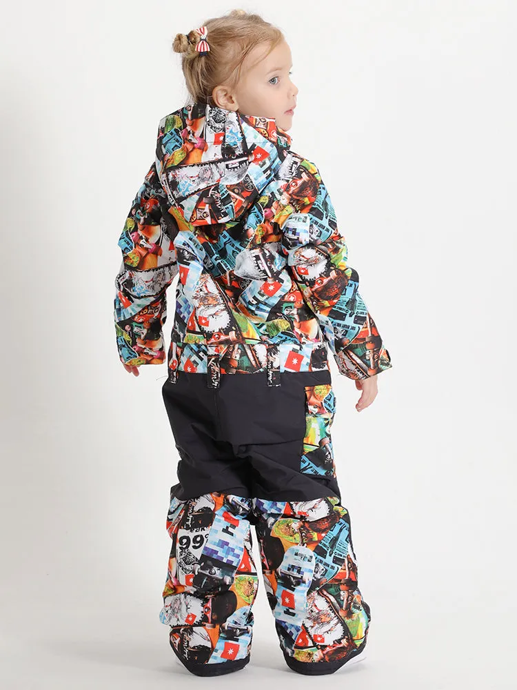 Kid's Cartoon One Piece Snowboard Suit