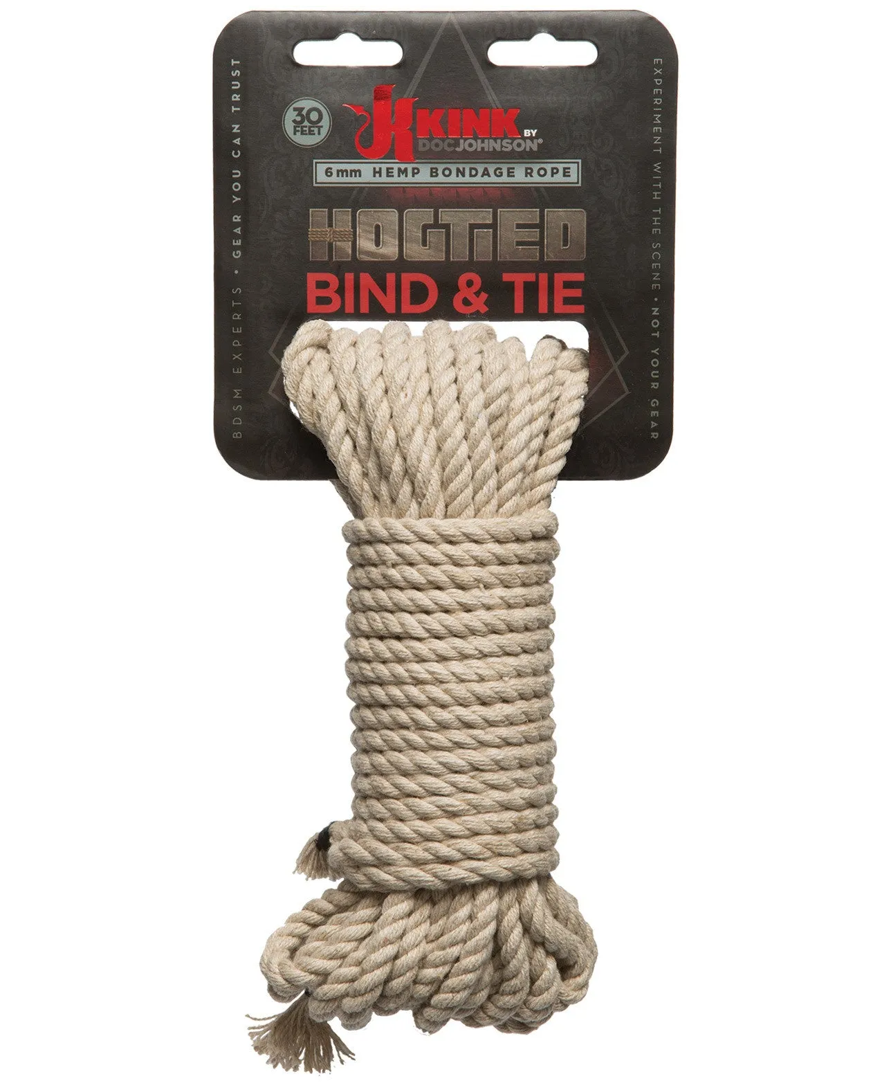 Kink Bind & Tie Hemp Bondage Rope - 30 ft