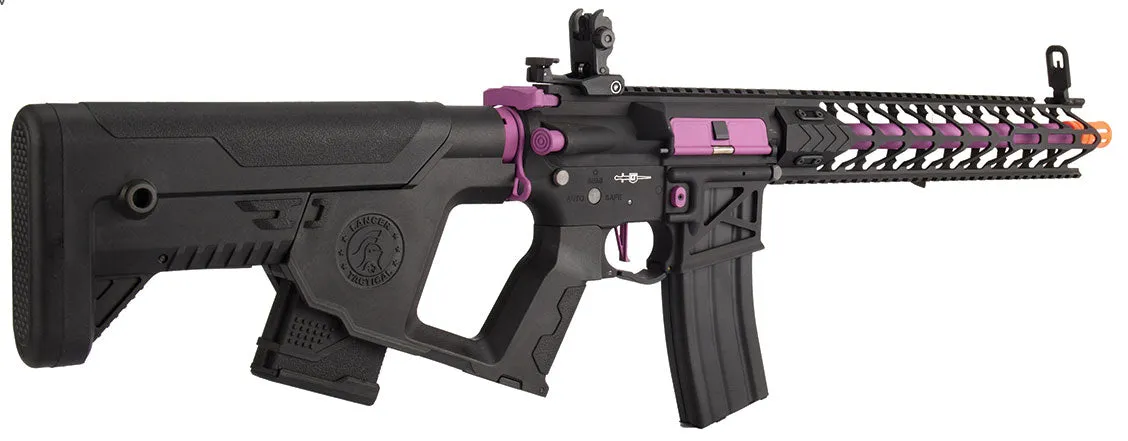 Lancer Tactical Enforcer Night Wing AEG [High FPS] w/ Alpha Stock - Black/Purple