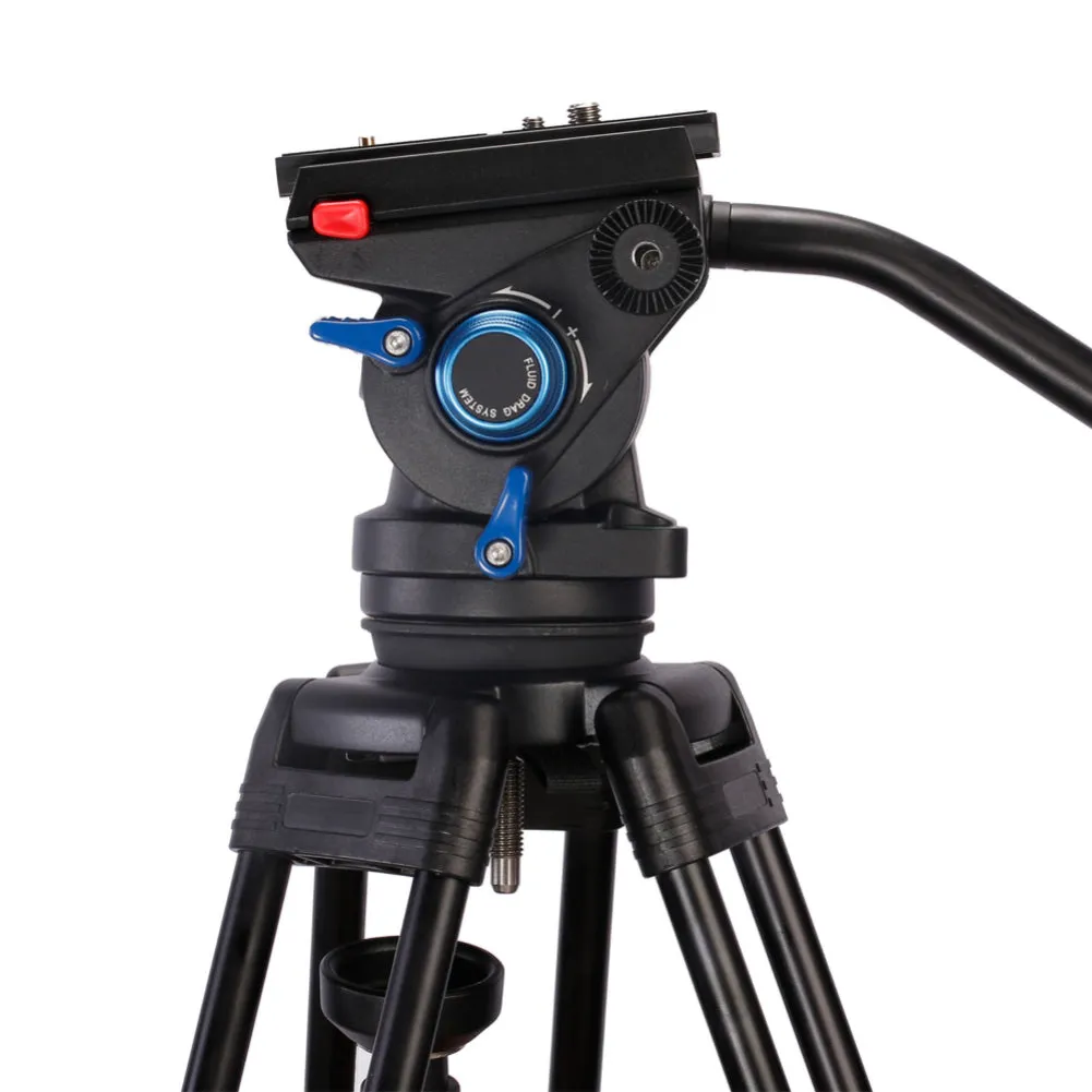 Leofoto VT-20 Video Tripod   LF-75 75mm Video Fluid Head