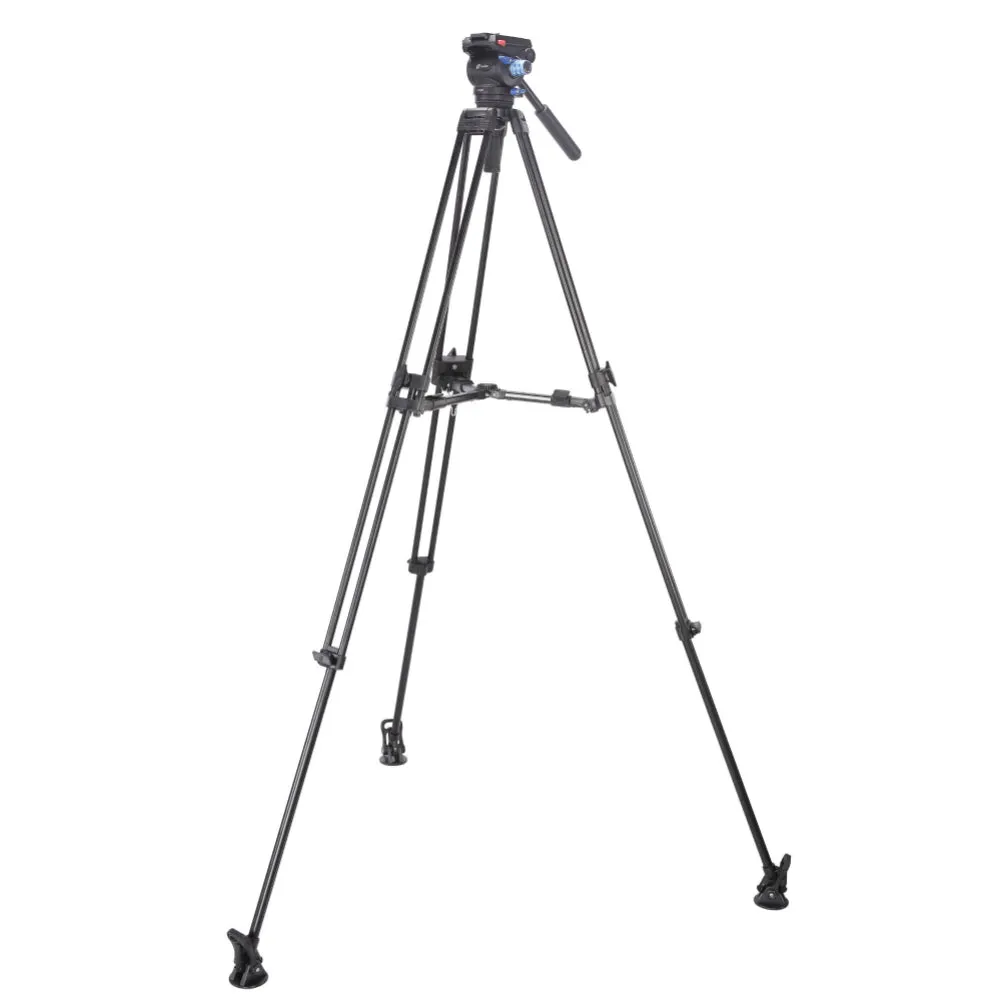 Leofoto VT-20 Video Tripod   LF-75 75mm Video Fluid Head