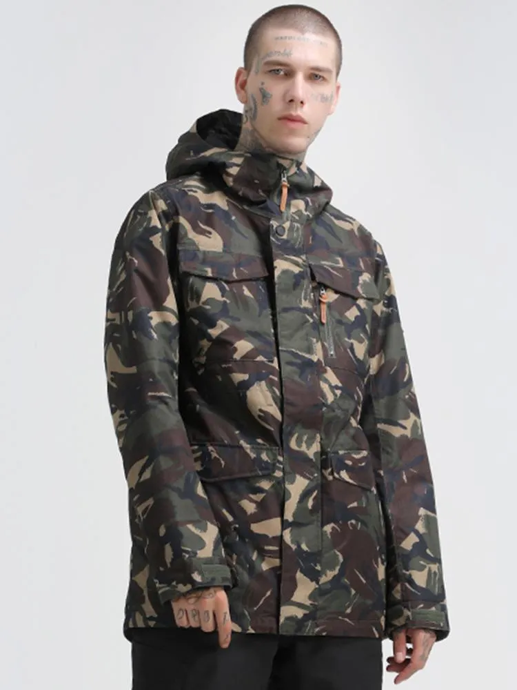 Men's Army Green Winter Snowboard &  Ski Jackets