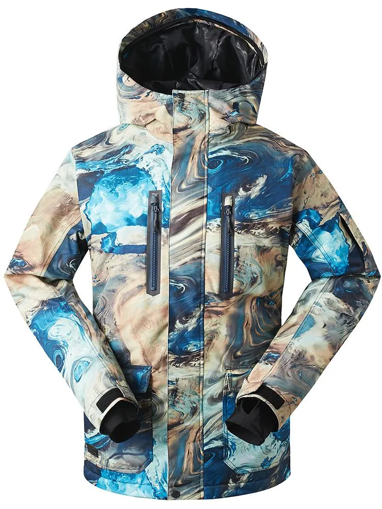 Men's Snowboard Jacket Colorful High Windproof Waterproof Winter Ski Jackets