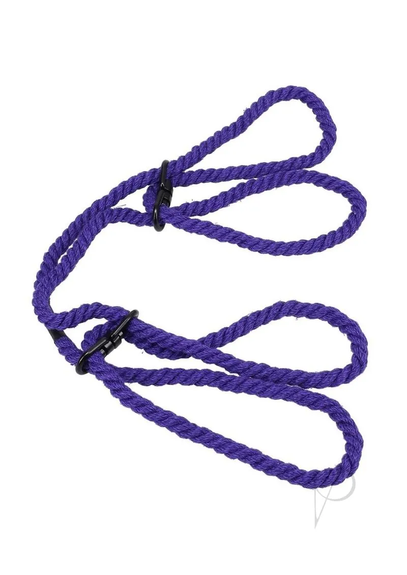 Merci Restrain Hemp Cuffs Purple