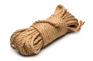 Ms Tied Up Jute Bondage Rope 50` Tan