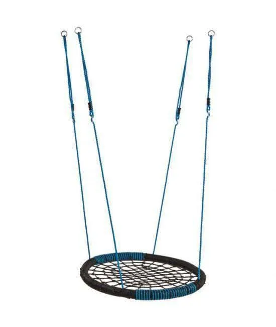 Nest Swing Oval BLACK/BLUE With Adjustable PP Ropes (sensory swing)