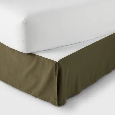 New - 12pc Queen Fuller Micro Texture Comforter & Sheet Bedding Set Dark Green - Threshold