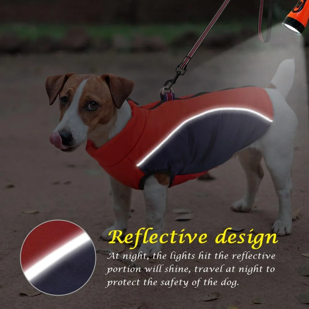 Pet Dog Waterproof Winter Warm Vest Jacket For Small Medium Dogs