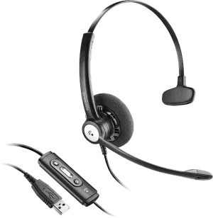 Plantronics Entera HW111N-USB Monaural Headset 201595-01