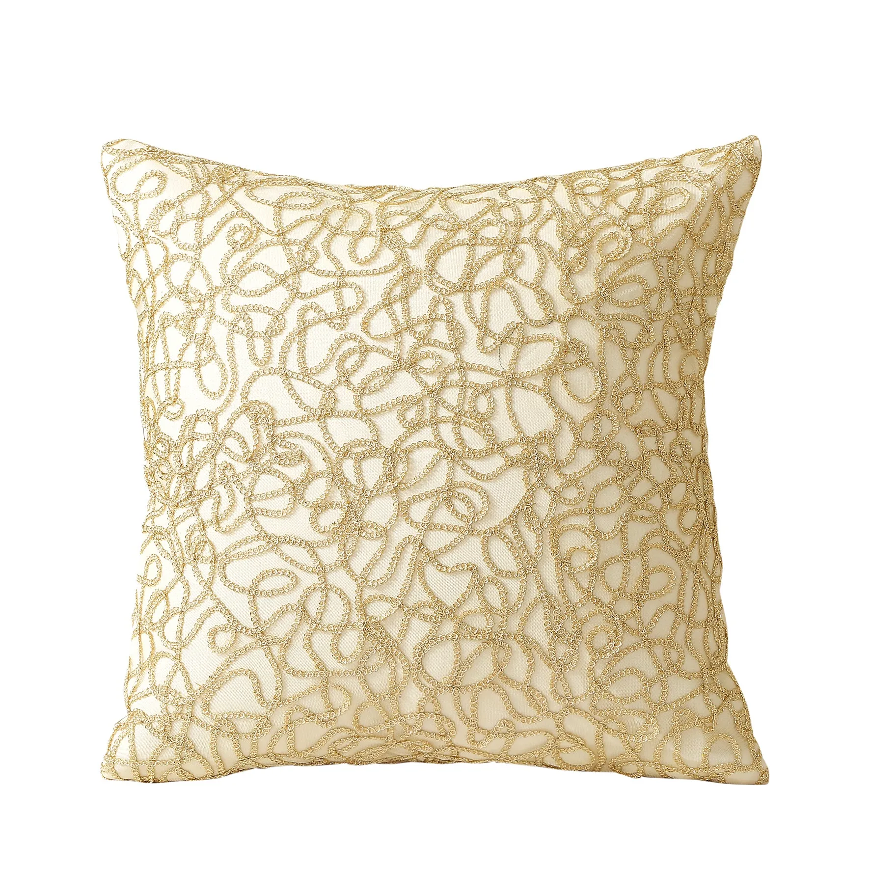 Sparkling Piping Pattern Decorative Accent Throw Pillow