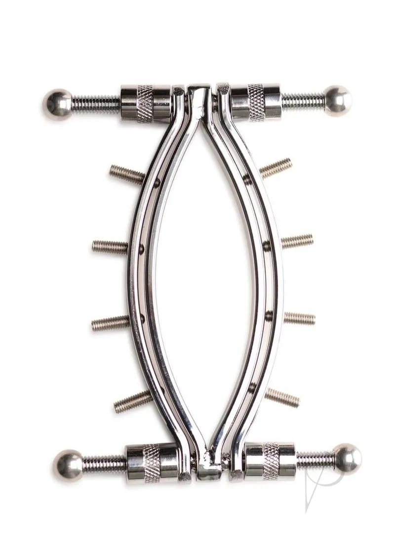 Spread Em Stainless Steel Poker Labia Clamp with Adjustable Pressure Screws