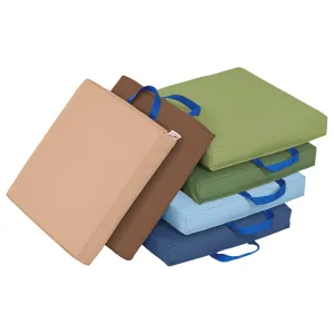 Square Floor Cushions with Handles, Classroom Flexible Seating, 6-Piece