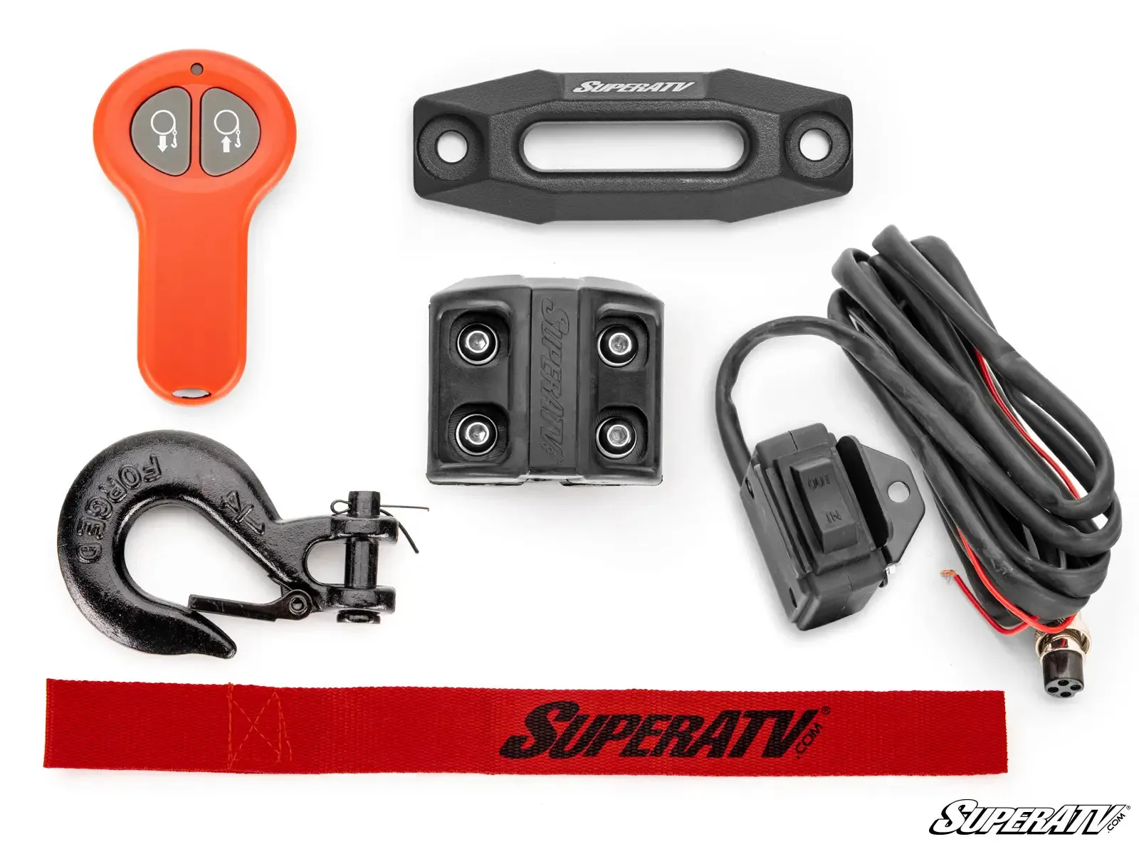 SuperATV 3500 LB. UTV/ATV WINCH (WITH WIRELESS REMOTE & SYNTHETIC ROPE)