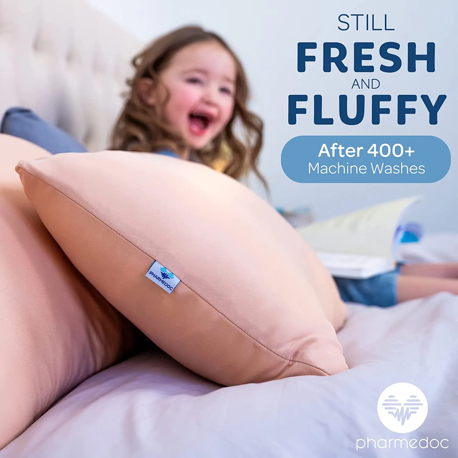 Toddler Pillows with Cooling Feature Machine Washable Cover