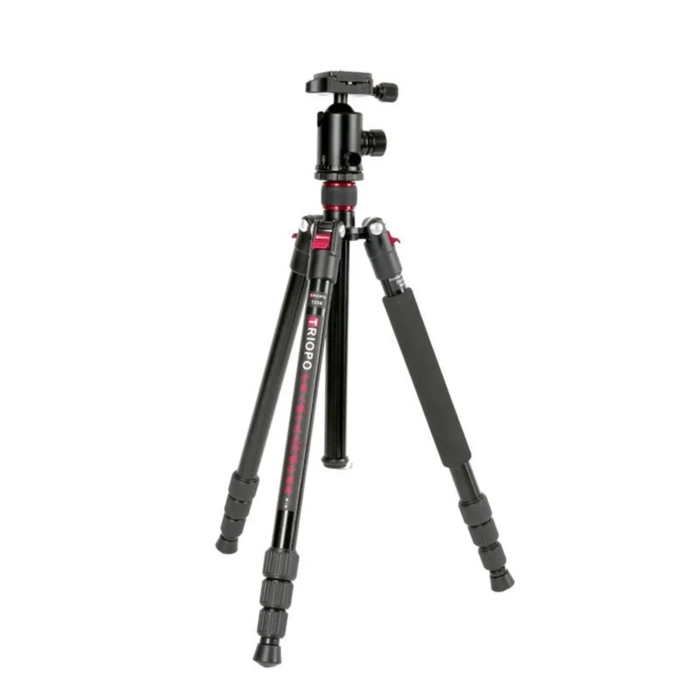 Triopo T-258 Tripod Professional Travel Tripod with D2 Ball Head